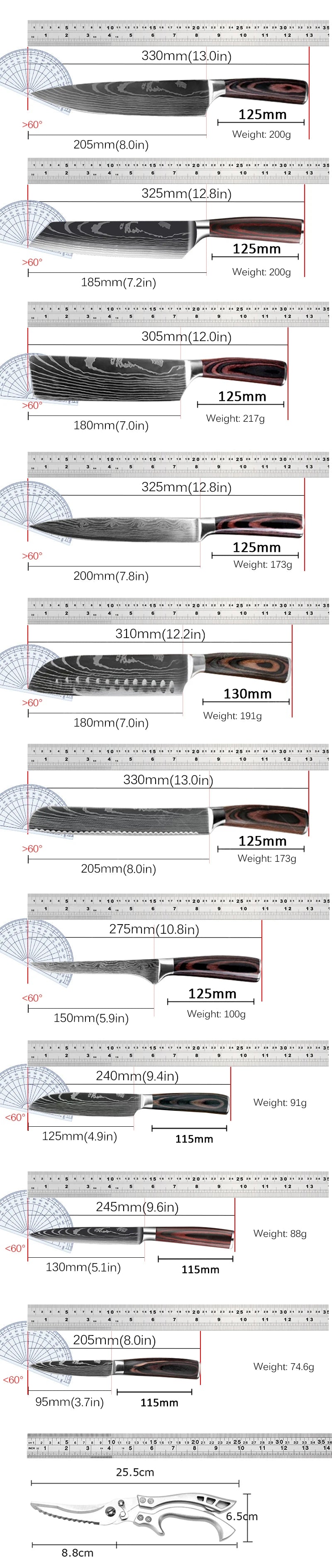 Professional Japanese Chef Knife | High-Carbon Stainless Steel