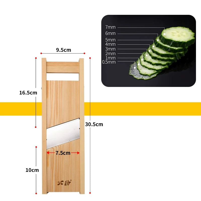 Wooden Mandoline Slicer