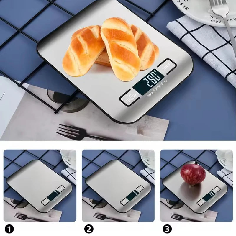 Precision Stainless Steel Digital Kitchen Scale