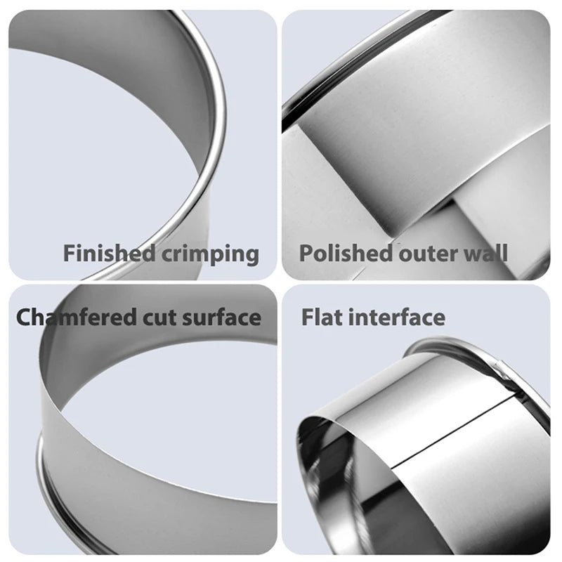 Stainless Steel Food Presentation Rings - 11-Piece