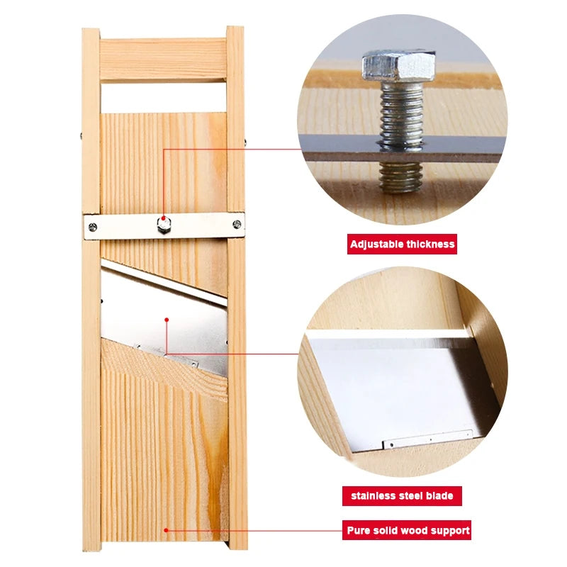 Wooden Mandoline Slicer